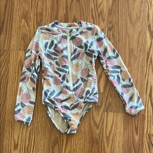 Tea Collection Kids Swimwear - Pink and Blue Floral